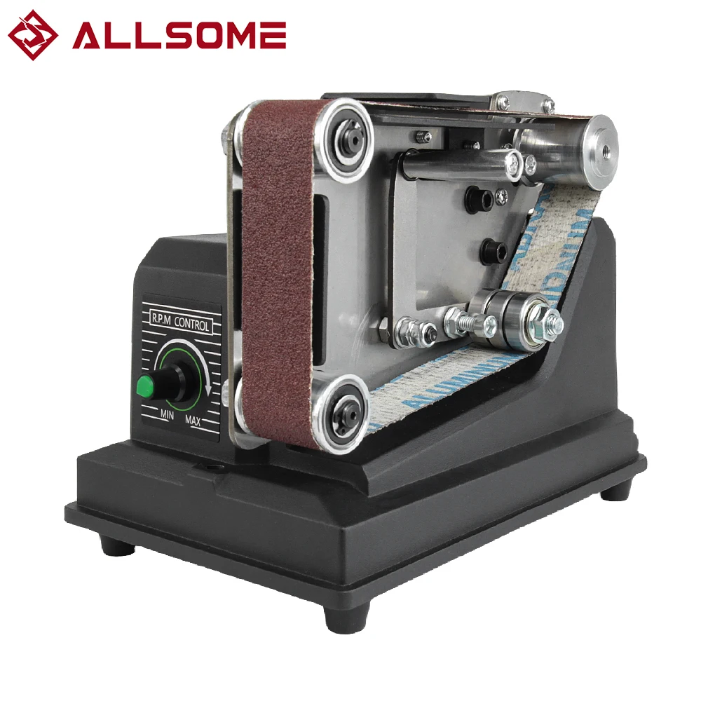 

Allsome Belt Sander 180W Mini Electric Sander with 10pcs 533*30mm Sanding Belts Suitable for Makita 18V battery