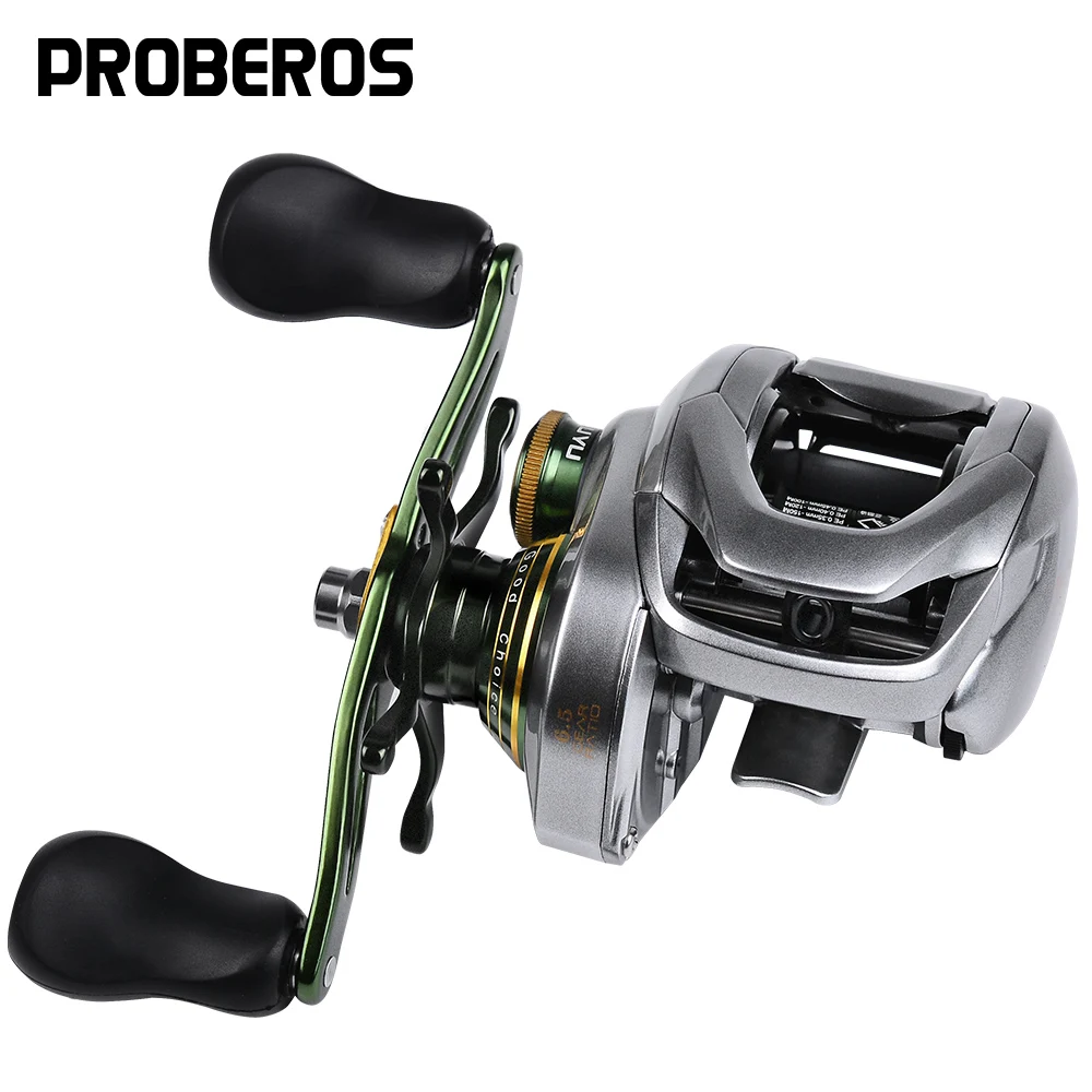 

PROBEROS Baitcasting Reel 6.5:1/7.6:1 Gear Ratio Fishing Reel Magnetic Brake System Wheel 8-12KG Max Drag NMB Bearing Fishing