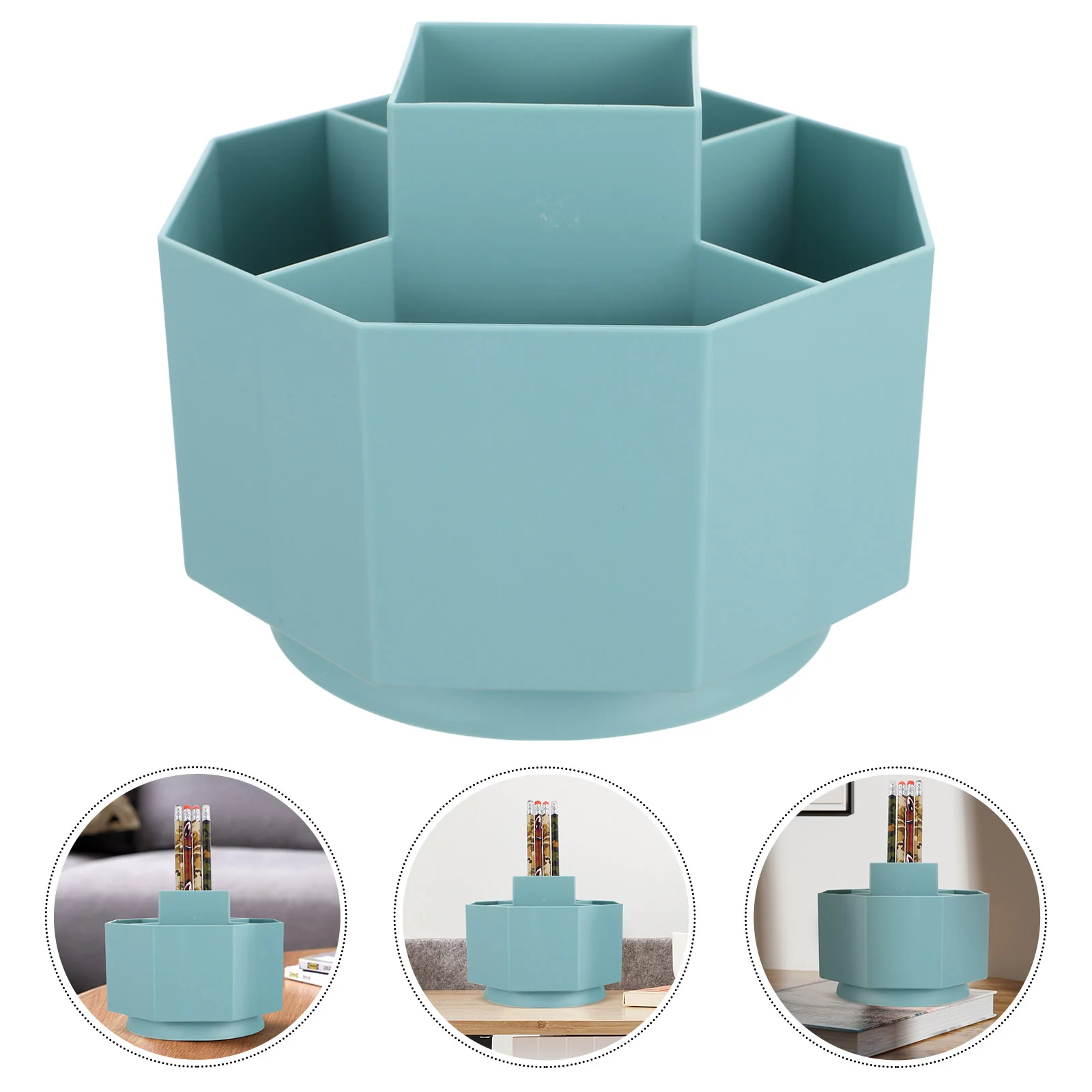 

Pen Storage Box Holder Rotating Organizer Penholder Office Holders Desktop Stationery Organizers Plastic