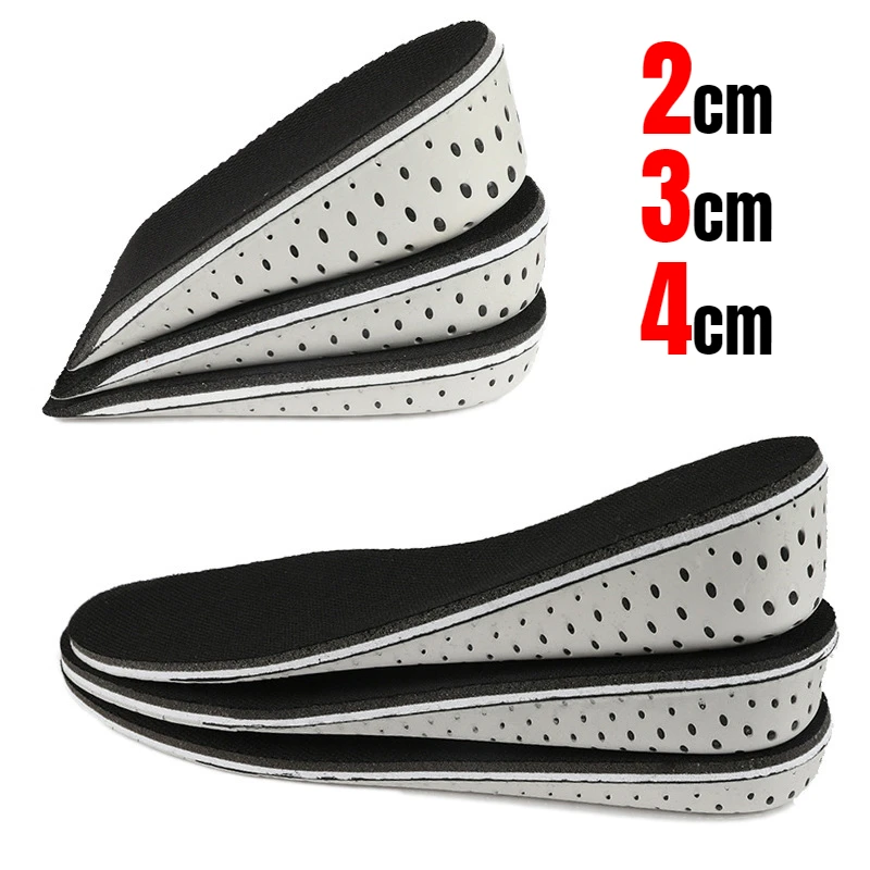 thumbnail image 1 of Plantillas de EVA Espuma viscoelástica transpirables de longitud completa Aumento de altura Invisible Inserciones elevadoras de talón Almohadillas para levantar zapatos Unisex, 1 of 5