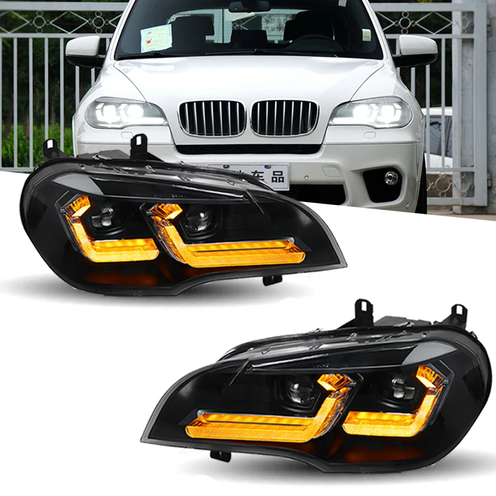 Headlight for bmw x5 e70 led headlights 2007 2013 head lamp car styling