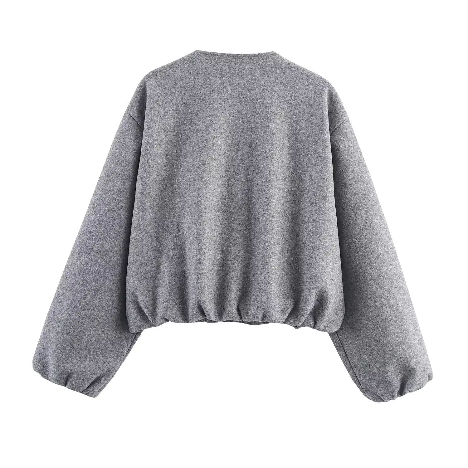 Women's Casual Short Pilot Jacket Female O-Neck Zipper With Pockets Jacket Lady Autumn Winter Daily Commuting Jacket Streetwear