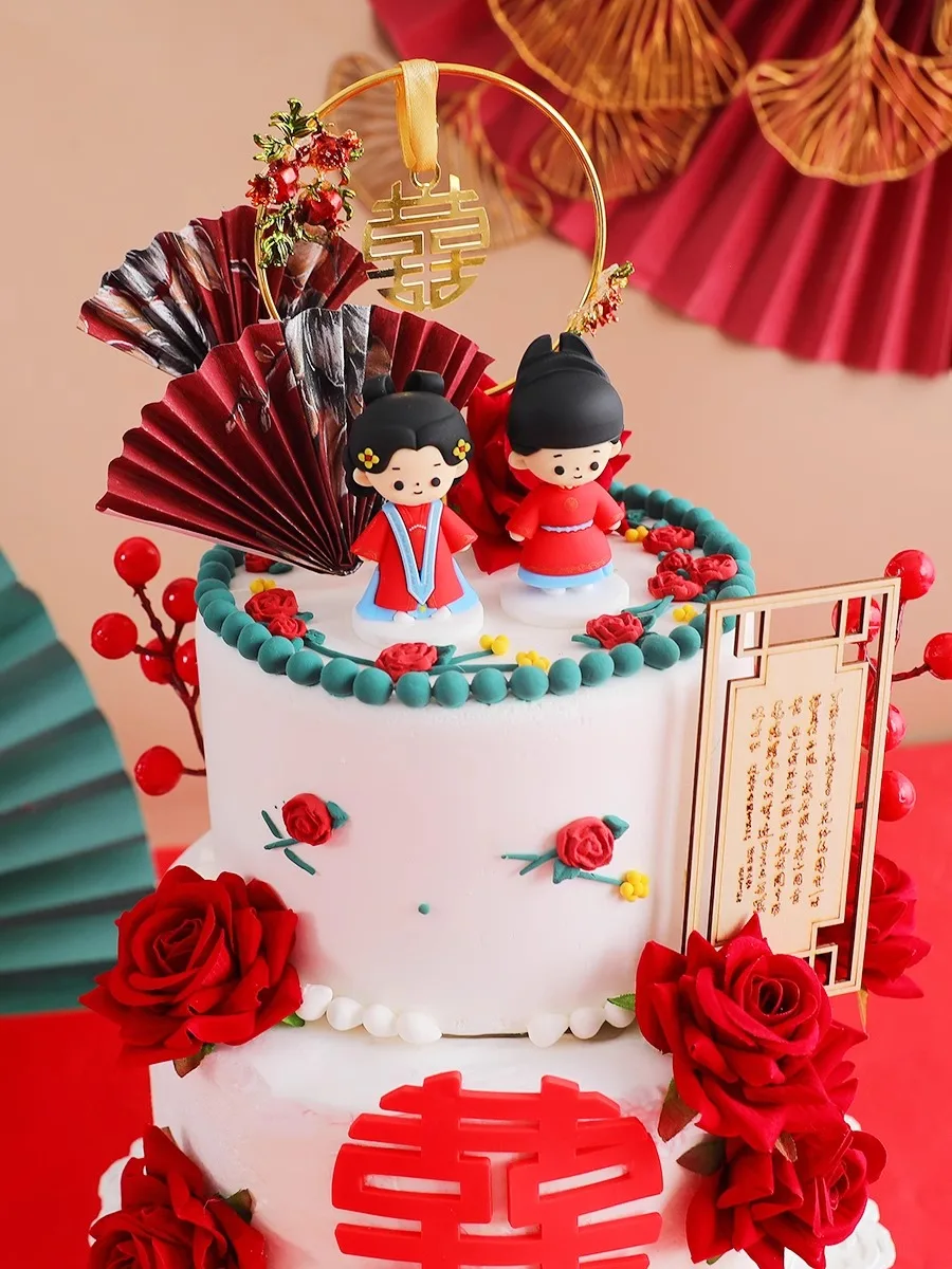 中国の鉄の芸術のウエディングケーキトッパー、新しい