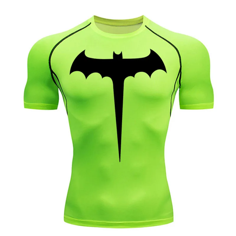 Summer Short Sleeve Compression Shirt Men Sports Top Running T Shirt Quick Dry Gym Workout Clothing Sun Protection Long Sleeve