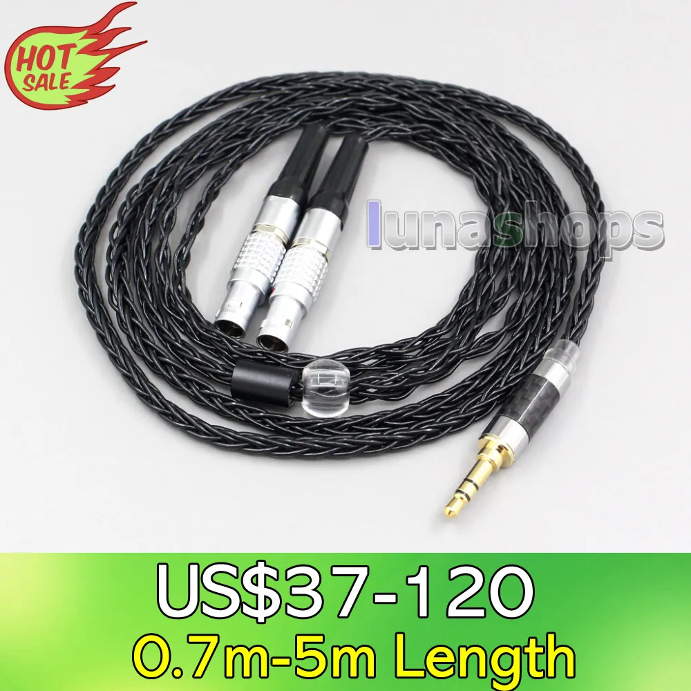 

LN006443 2.5mm 3.5mm XLR Balanced 8 Core OCC Silver Mixed Headphone Cable For Focal Utopia Fidelity Circumaural