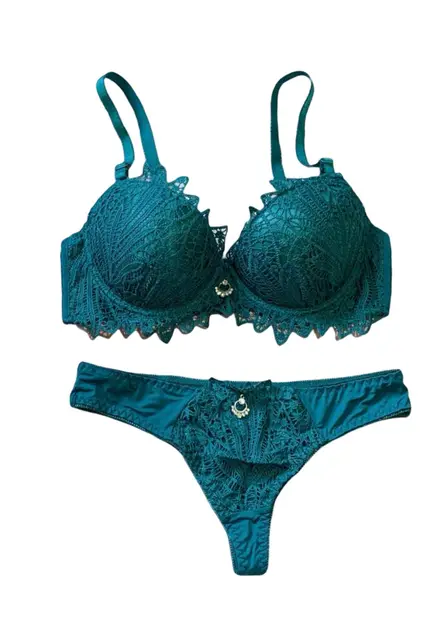 Conjunto Feminino Lingerie, com Calcinha Fio