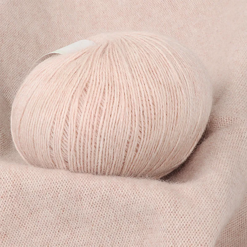 50g/공 고품질 손으로 짠 캐시미어 녹색 원사 짠 스웨터 모자 스카프  의류 자켓 원사