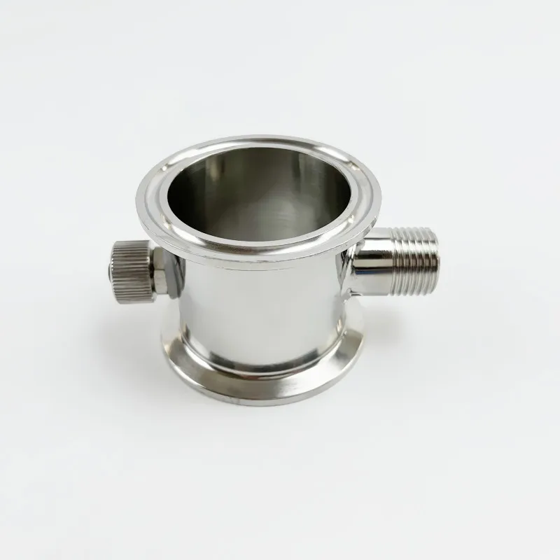 Tri-clamp Módulo de Retificação com Bocal Thermowell e Rosca Masculina Coluna de Refluxo para Destilação Ss304 1.5 Od50.5 mm