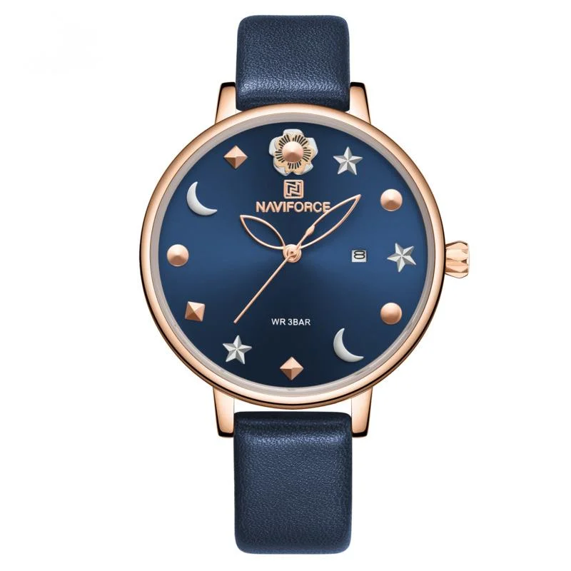 

Waterproof Women's WristWatch Stainless Steel Mesh Band Calendar Week Display Simple Fashion Luxury Quartz Watches for Women's