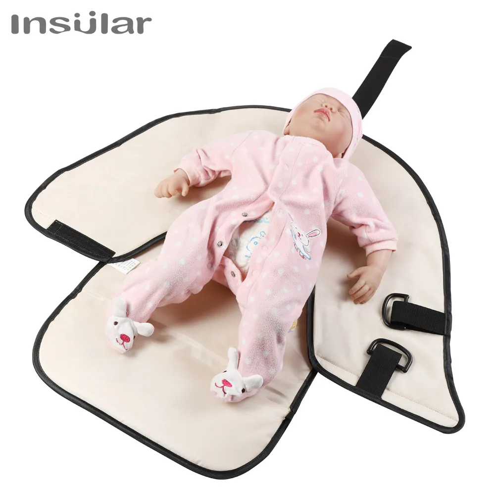 Portable Baby Changing Mat Infant Multifunction Diaper Changing Pad Newborn 2 IN 1 Waterproof Pad Cover Storage Bag