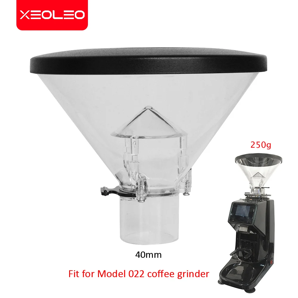 XEOLEO Coffee grinder part 250g/40mm Coffee grinder hopper Transparent for 022 coffee beans grinder