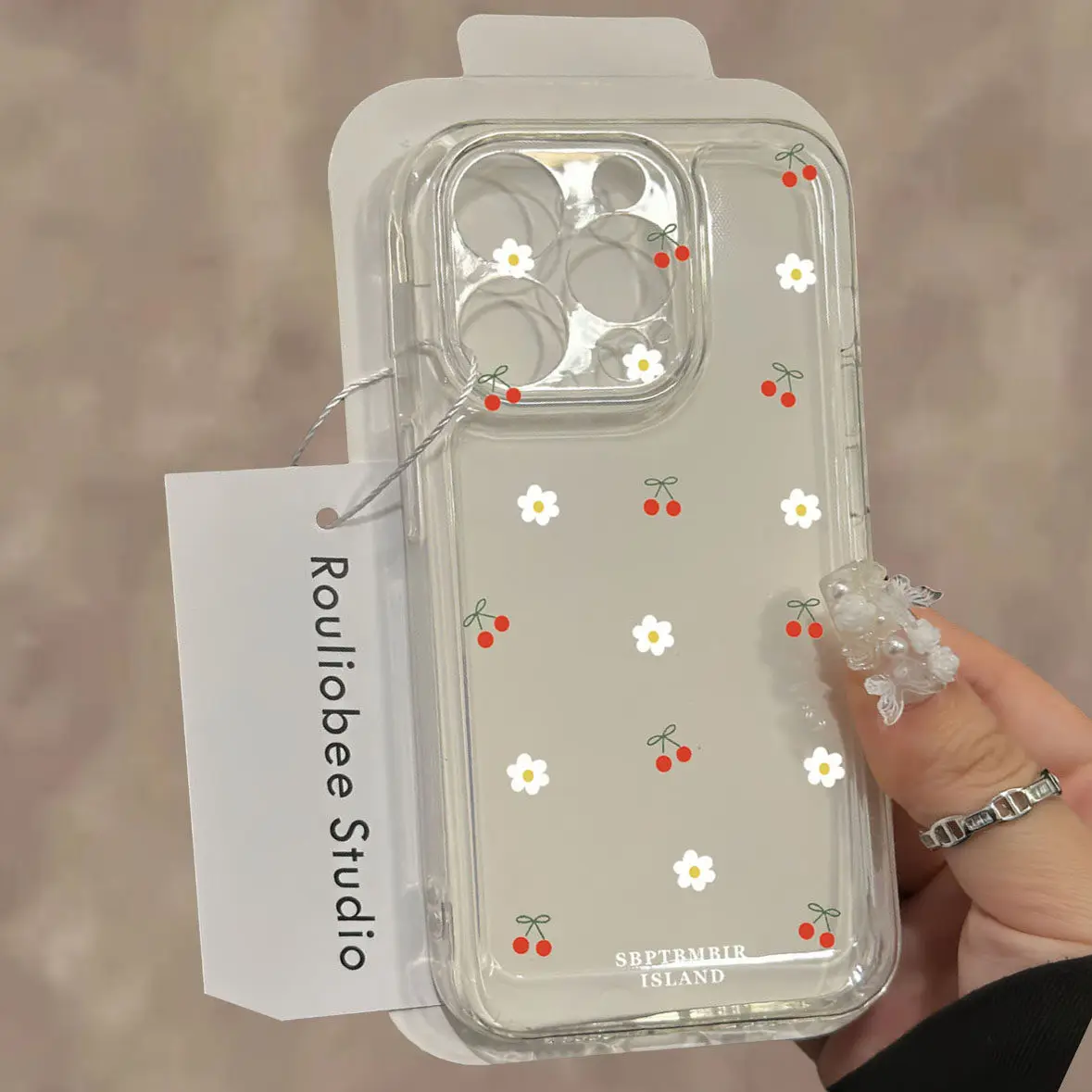 Vibrant Clear Red Cherry Phone Case