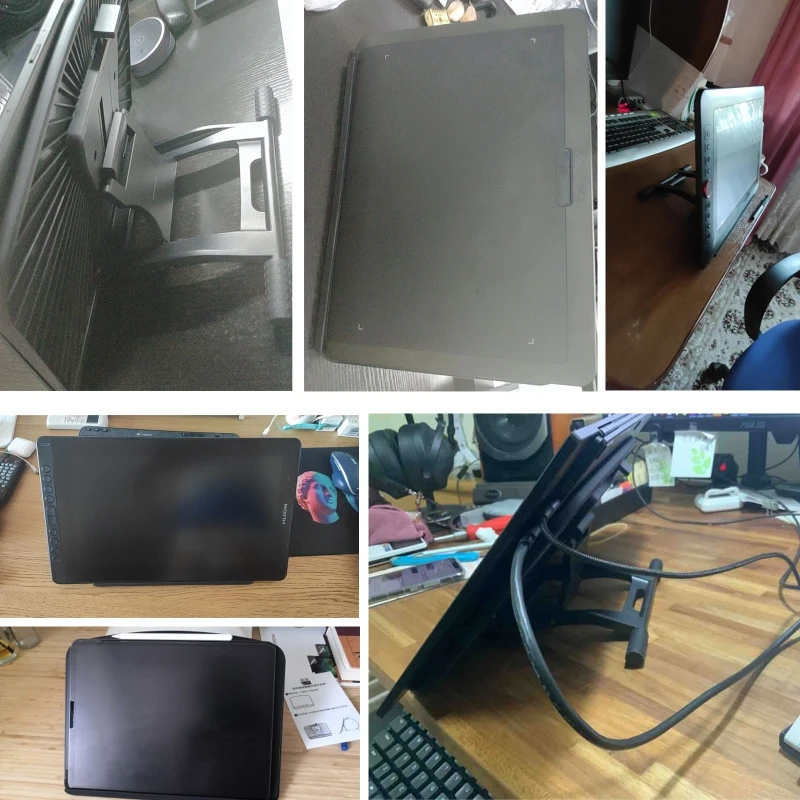 Tablet de Desenho Suporte de Mesa Ajustável Suporte Compatível com 4.7 a 16 Polegadas Wacom-huion Gaomon Monitor de Gráficos - Imagem 5