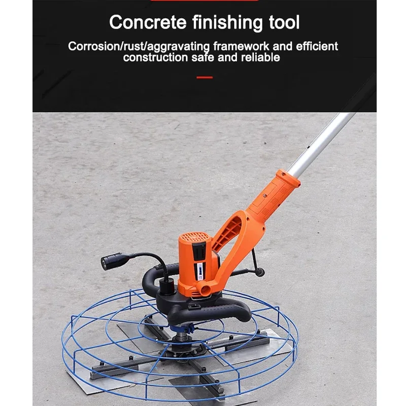 4380W Electric Concrete Trowel Floor Grinding Sanding Tool With Blade Collector LED Lighting For Road Bridge Construction 5