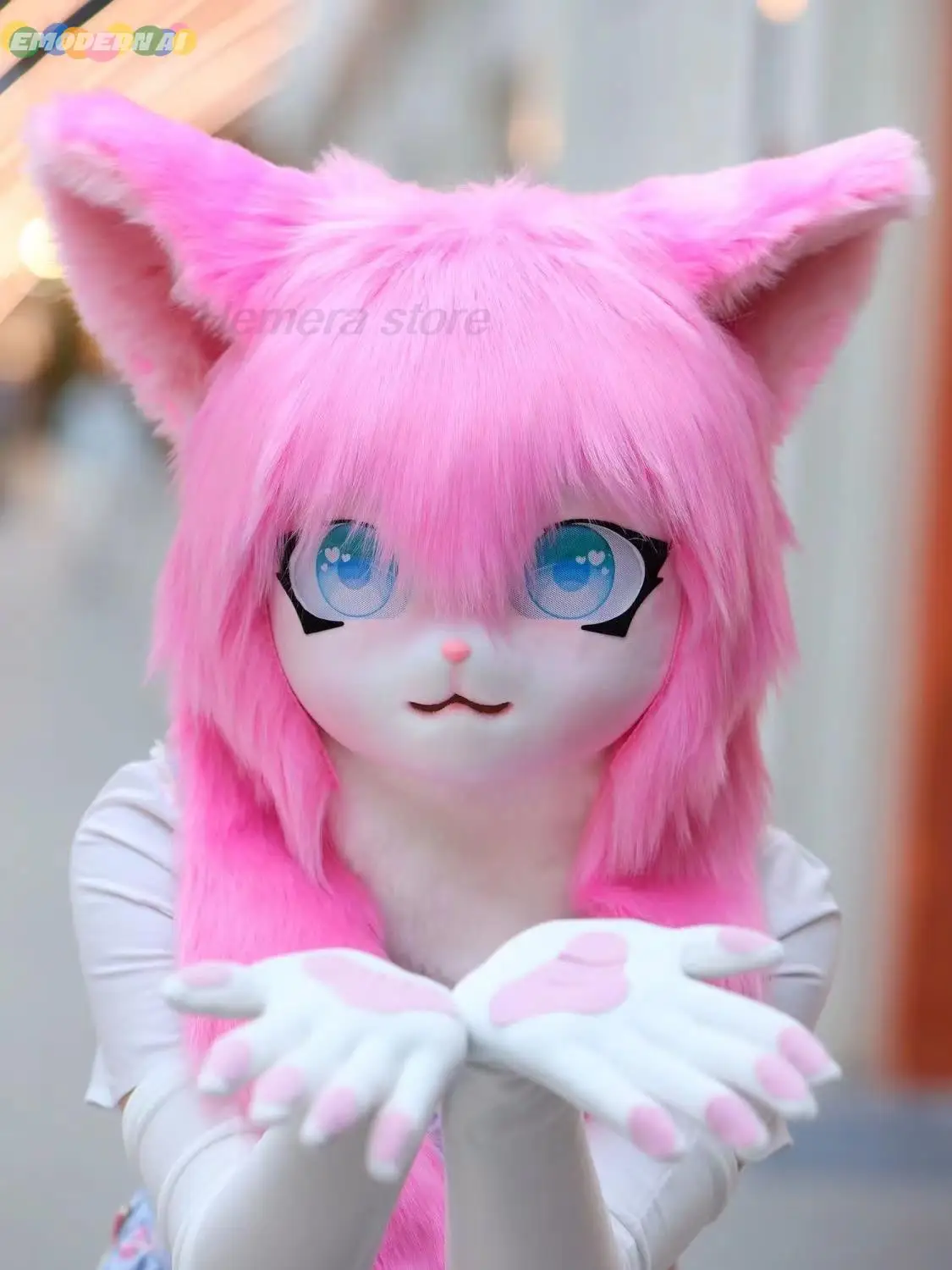 Suits Fursuit Kigurumi Headsets Furry Cosplay Costumes Comiket Furries Rubbit Doll Cat Comiket Furries Doll costumes Animal