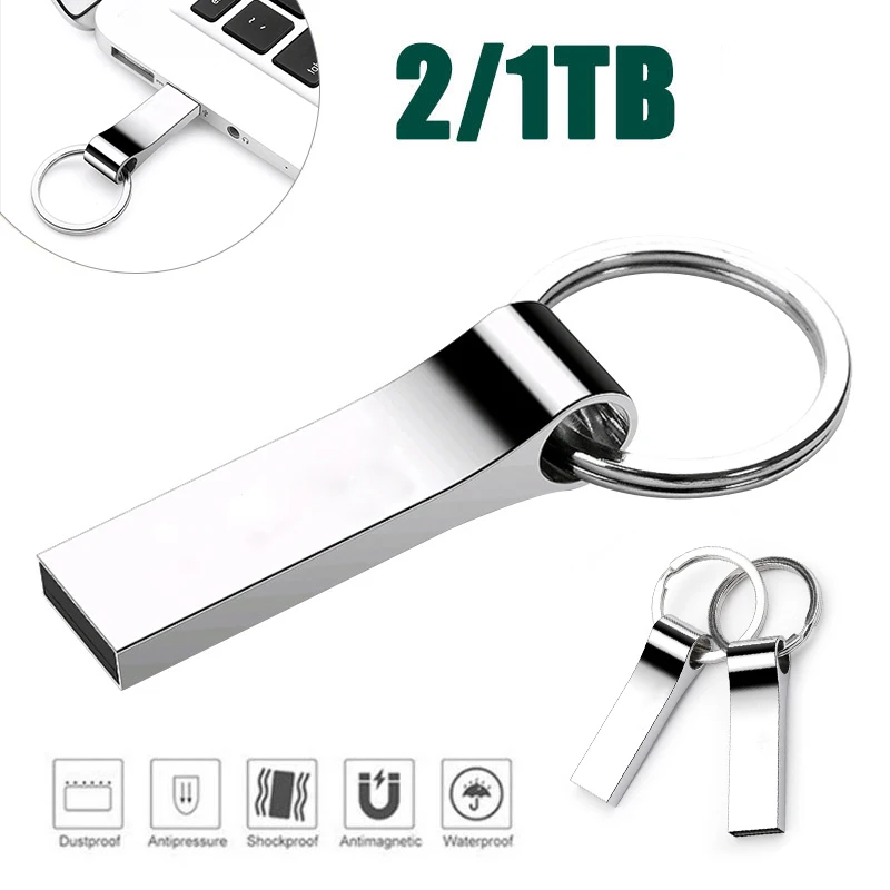 

Usb 3.0 2TB Metal Pen Drive 1TB Cle Usb Flash Drives Pendrive Waterproof TYPE-C Memoria Usb Flash Disk Stick