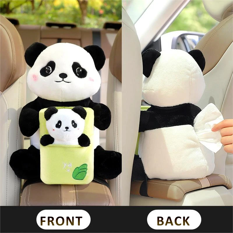 2 In 1 Car Tissue Box Garbage Can Car Trash Bins Tissue Box Storage Bucket Interior Accessories