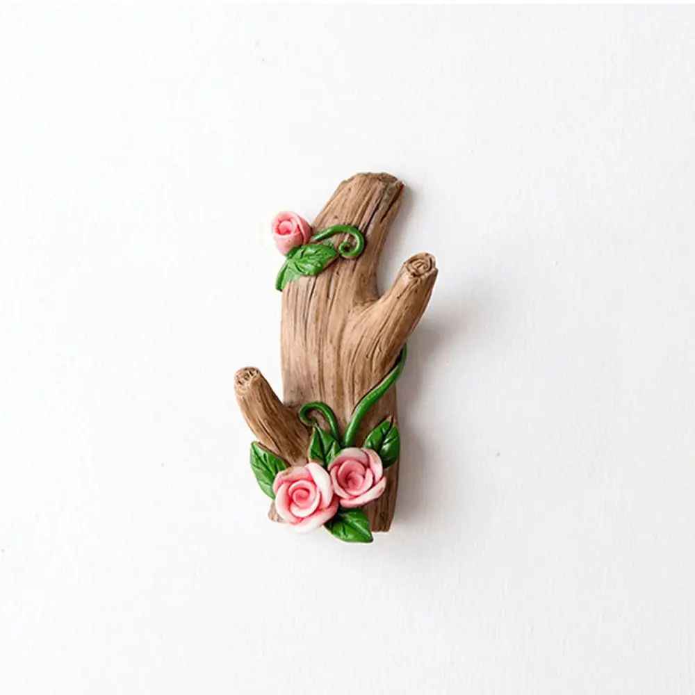 3pcs Sundries Organizer Strong Sticky Wall Hook Holder No-Drill Multi-Functional Coat Rack Simulation Branch Key Holder Offices