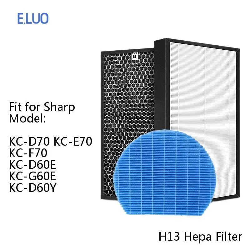 Filtre HEPA FZ-D60HFE installé dans un purificateur d'air Sharp, prêt à filtrer l'air.