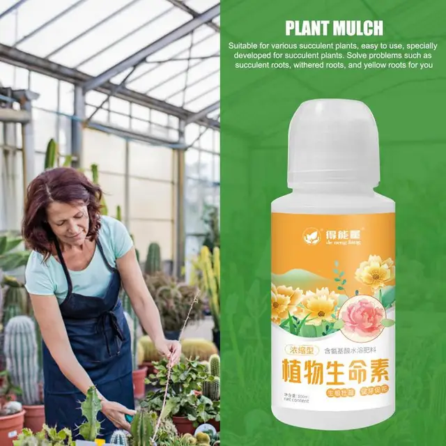 Folyékony Zöldség Műtrágya 3.3Oz Gyümölcsfa Étel Csepegtető Öntözés Tervezés Aminosav Vízben Oldódik, Fokozatos Palackkal - Image 3