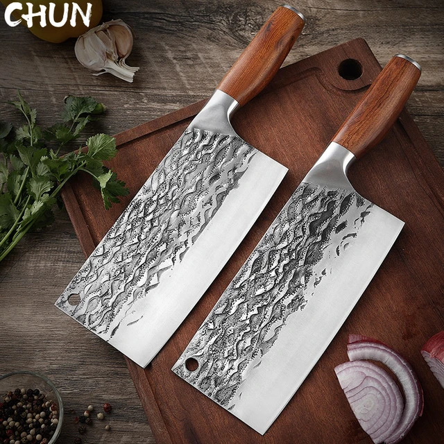 Handmade Cleaver Knife Forged Steel Wood Handle Chef Butcher Slicing Chop  Bones