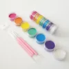 10g Face Paint 7 Colors Tower Professional UV Colors Water Activied Makeup Eyeliner Neon Body Art Cake Split 6