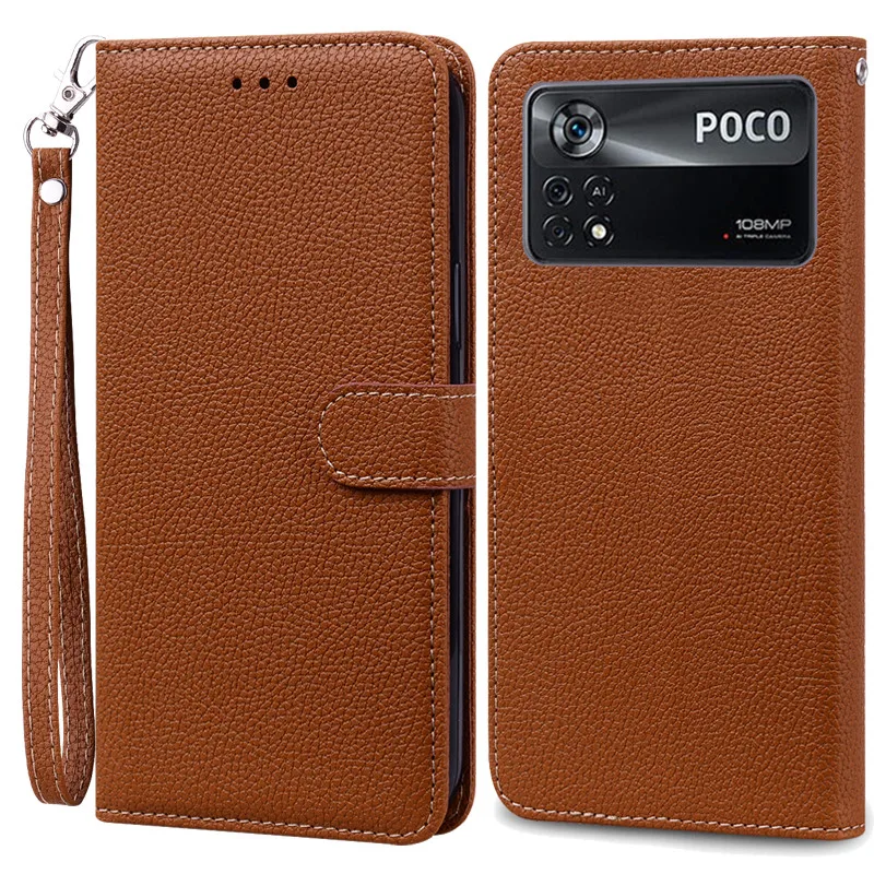 Elegant Leather Flip Wallet Cover - Premium Protection and Style