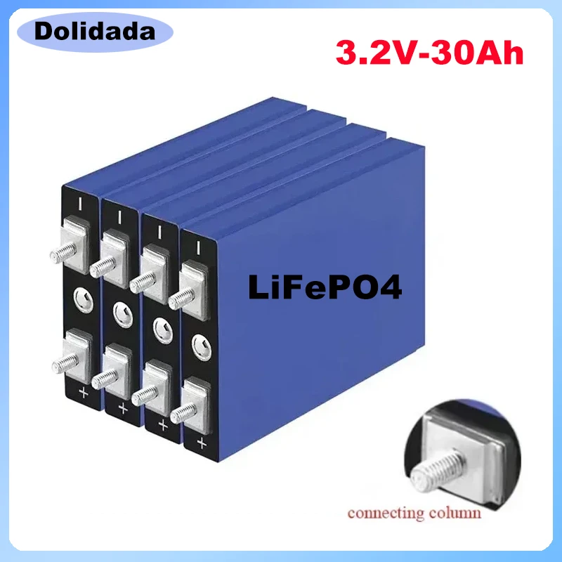 

New LiFePo4 3.2V 30AH Large Unit DIY 12V 24V Suitable for Electric Vehicles Bicycles Forklifts Motorcycles and Balance Vehicles