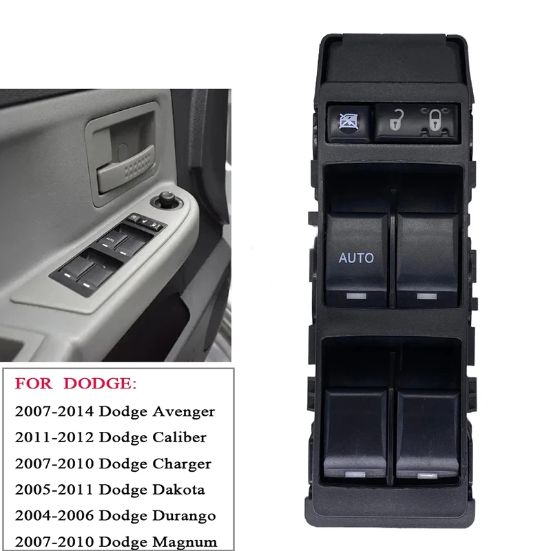 

For 2007-2010 Dodge Charger Avenger Magnum LHD Driver Auto Window Control Switch Glass Lifter Button Car Products