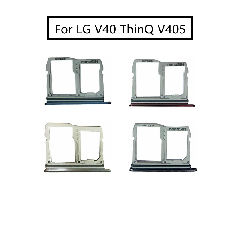 

Для LG V40 держатель лотка для SIM-карты Micro SD слот для SIM-карты адаптер для LG V405 Thinq Замена Ремонт Запасные части