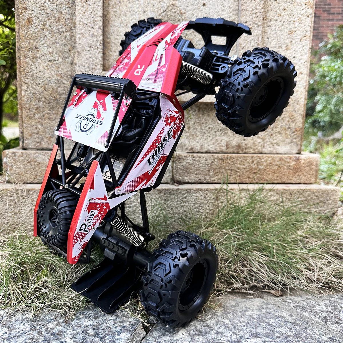 40 CM 2.4G Model RC Car With LED Light 4WD Off-road Remote Control Climbing Vehicle Outdoor Cars Toy Gifts for Kids 4