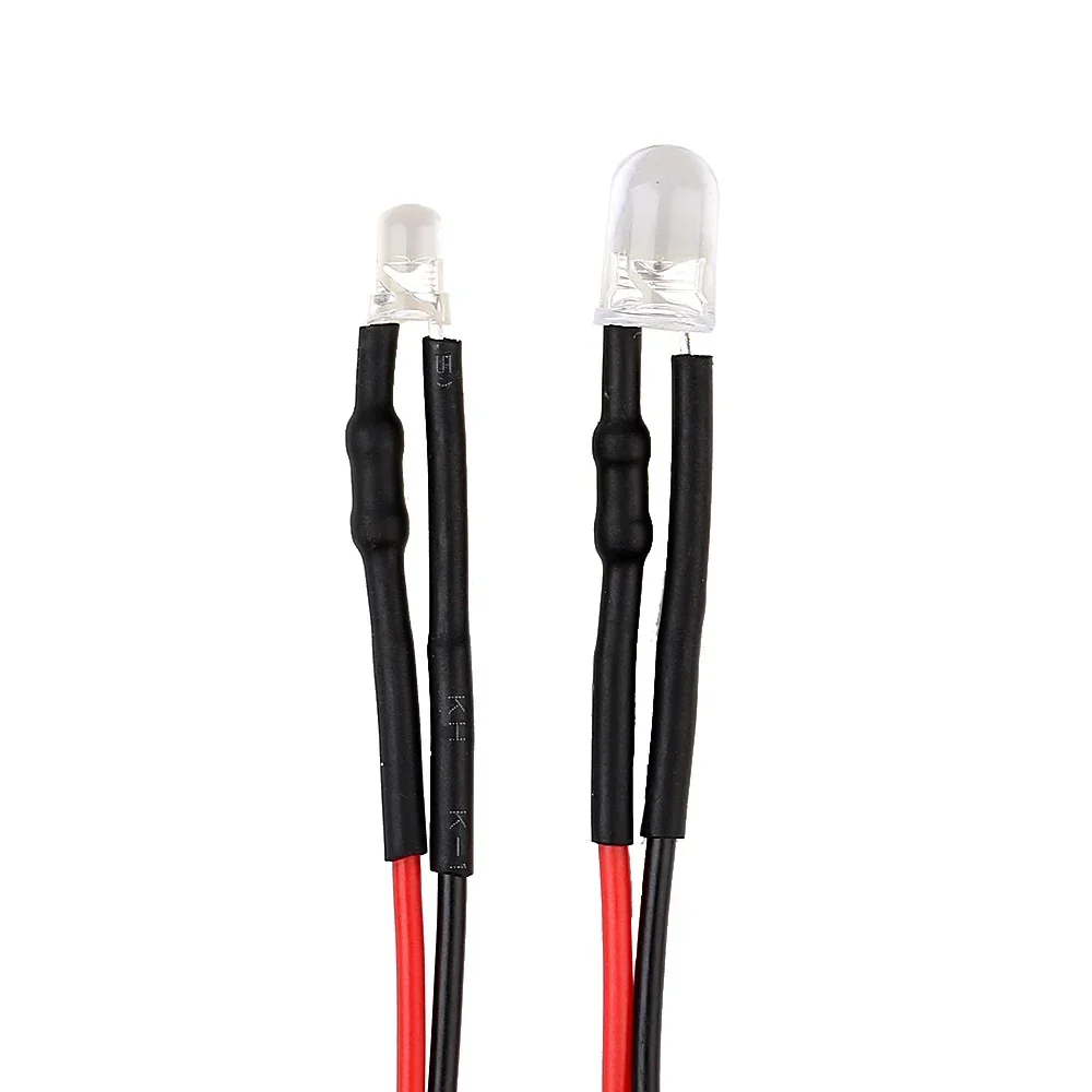 INJORA 12V LED Light 3mm 5mm for RC Crawler Car Axial SCX10 D90 Tamiya MST 5 Color Optional DIY Parts 5