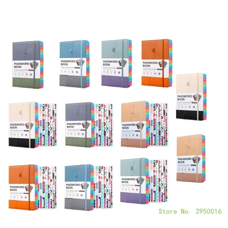 Password Book com Abas Alfabéticas Hardcover Keeper a5 Tamanho Notebook para Salvar Conta Internet - Imagem 5
