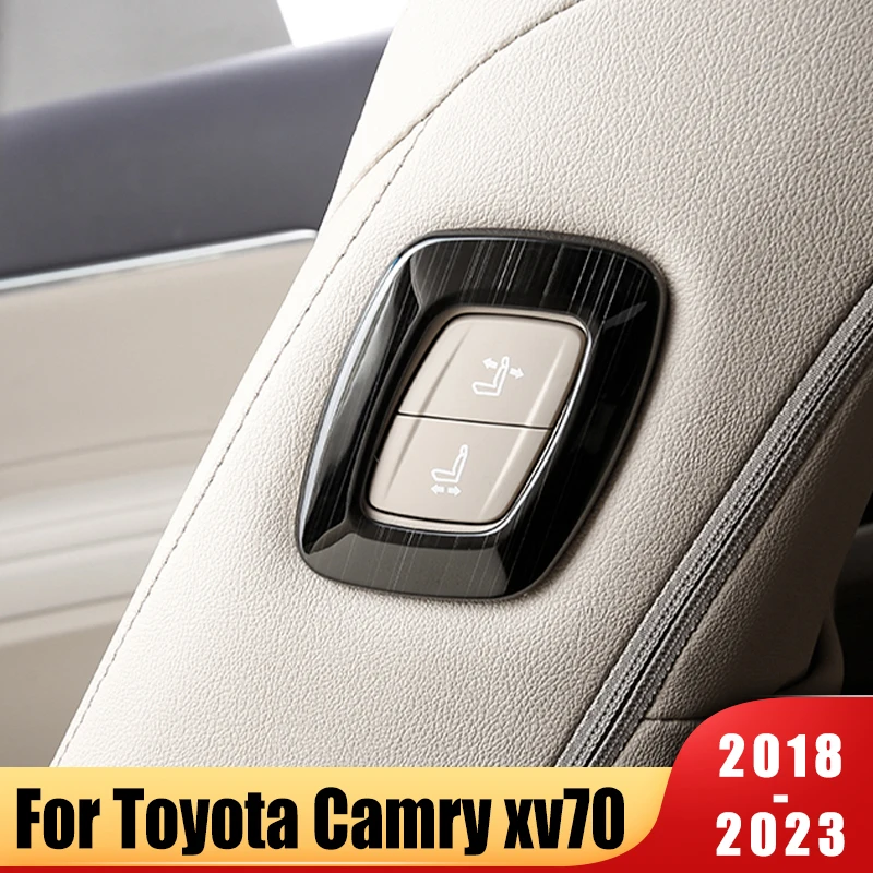 Per Toyota Camry Xv70 8Th 2018-2021 2022 2023 Co-Pilot Regolazione Del Sedile Boss Button Cover Sticker Modifica Accessori Per Auto