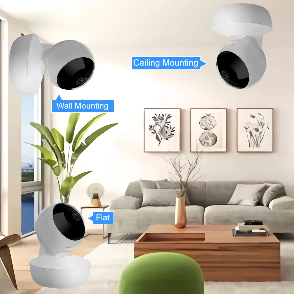 High quality 3MP WIFI IP Camera Indoor Baby Monitor Surveillance Cameras Two Ways Audio Wireless Smart Home CCTV Camera v380 pro 3mp wifi indoor dome pt cameras smart home security protection wireless indoor camera two ways audio baby monitor