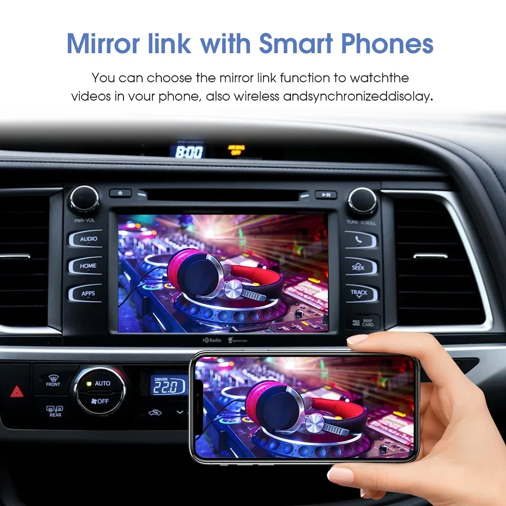 Kit di aggiornamento multimediale con decoder per schermo OEM per sistema Toyota Touch2/Entune2.0 2014-2019, CarPlay wireless e Android Auto. - immagine 3