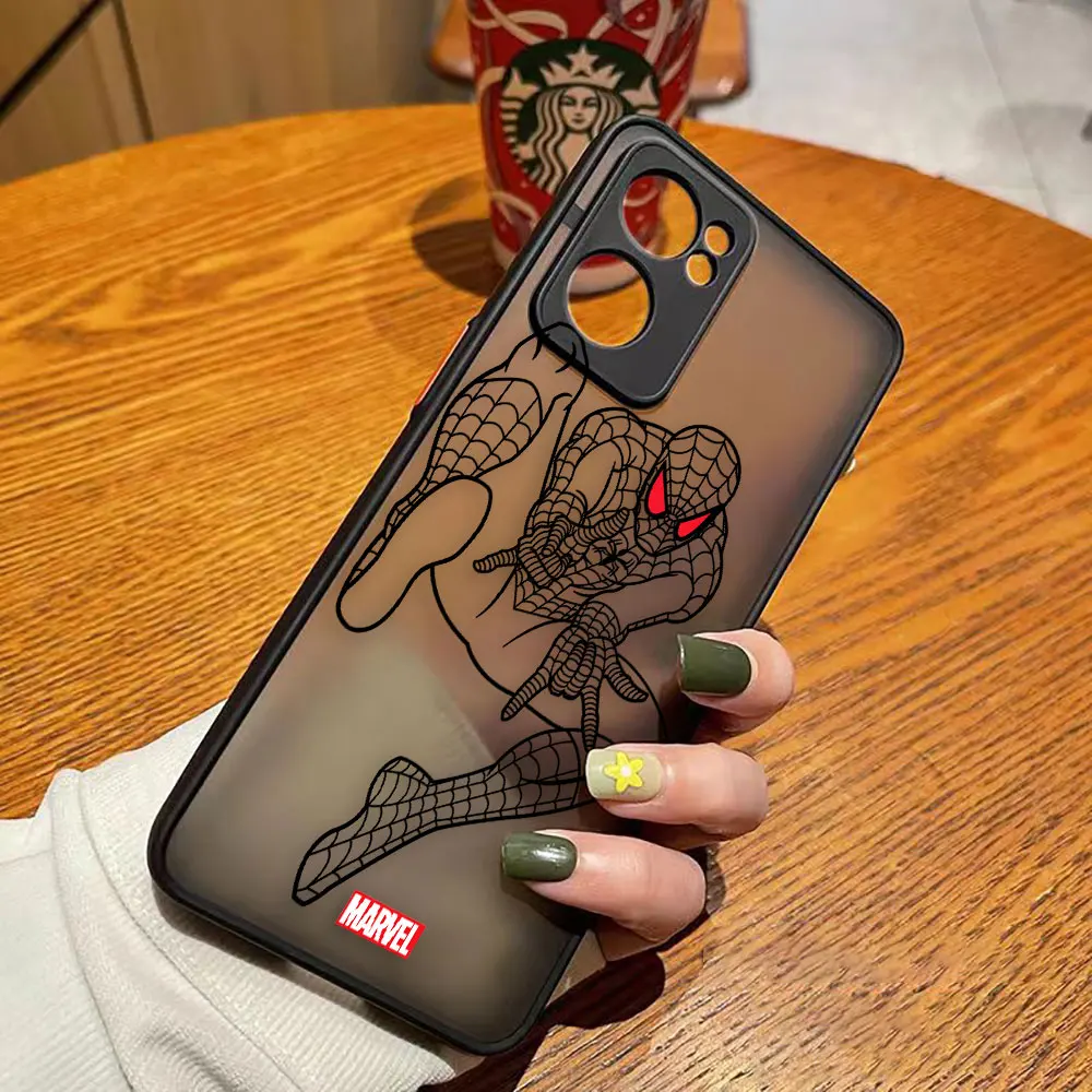 thumbnail image 1 of Matte Phone Case for OPPO RENO 8 8T 7Z 7 6Z 6 5 3 PRO PLUS 4G 5G Edge Case Funda Coque Capa Shell Cover Marvel Spider-Man Comics, 1 of 5