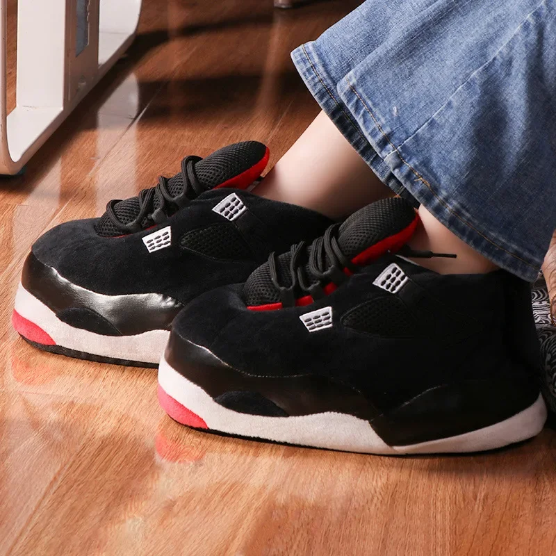

Women/Men One Size Sneakers Unisex Winter Warm Home Slippers Lady Indoor Cotton Shoes Woman House Floor Slippers Drop shopping