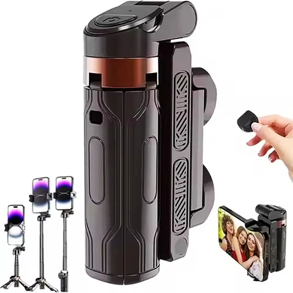 Wireless Selfie Stick for Smartphone Tripod with Bluetooth Remote, Portables Foldable Stand for Vlog Shooting Record iPhone