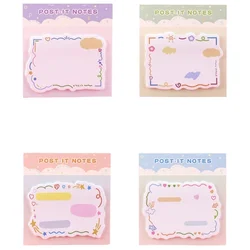 Adorable Kawaii Sticky Notes Set - Creative Memo Pads for Office & School Stationery (4PCS)
