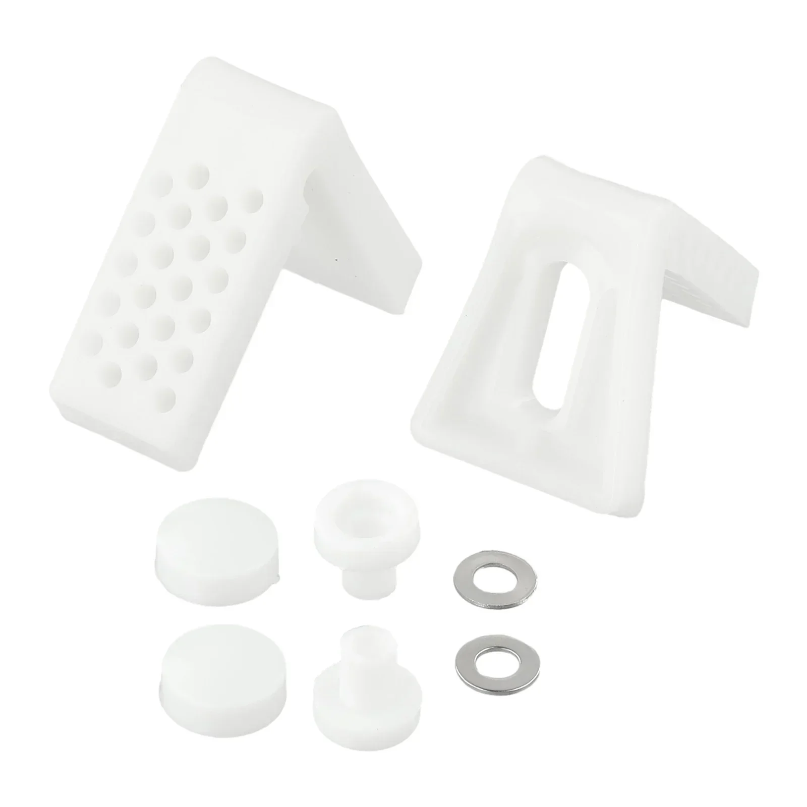 Toilet Anchor Screw Seven-shaped Side Hole Fixed Installation Locking Plastic L Piece Bathroom Accessory