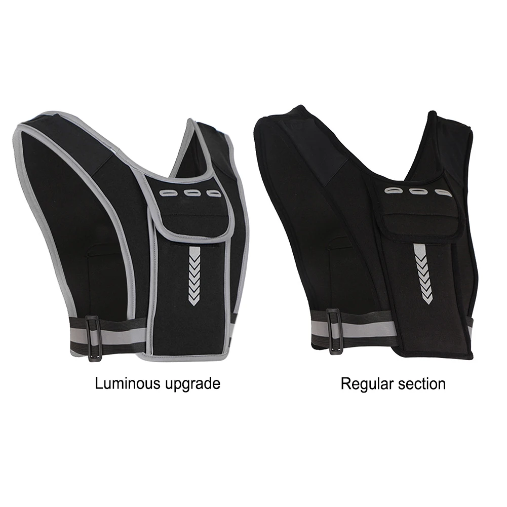 Vest Package Reflective Cycling Backpack Multifunctional Sports Phone Chest Pack Lightweight for Outdoor Sports Cycling Climbing 2