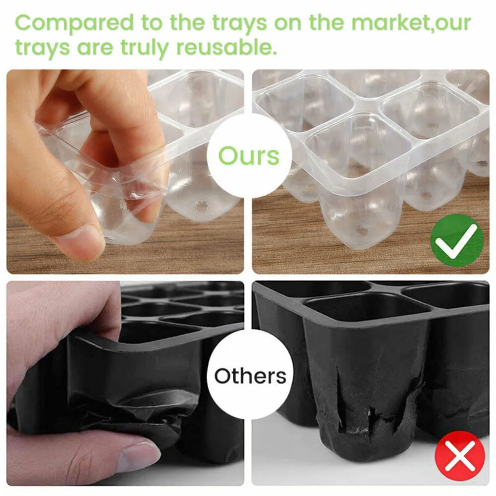 

Mini Greenhouse, 12 Chambers for Optimal Growth, Easy Monitoring, Suitable for Various Flowers, Herbs, and Vegetables