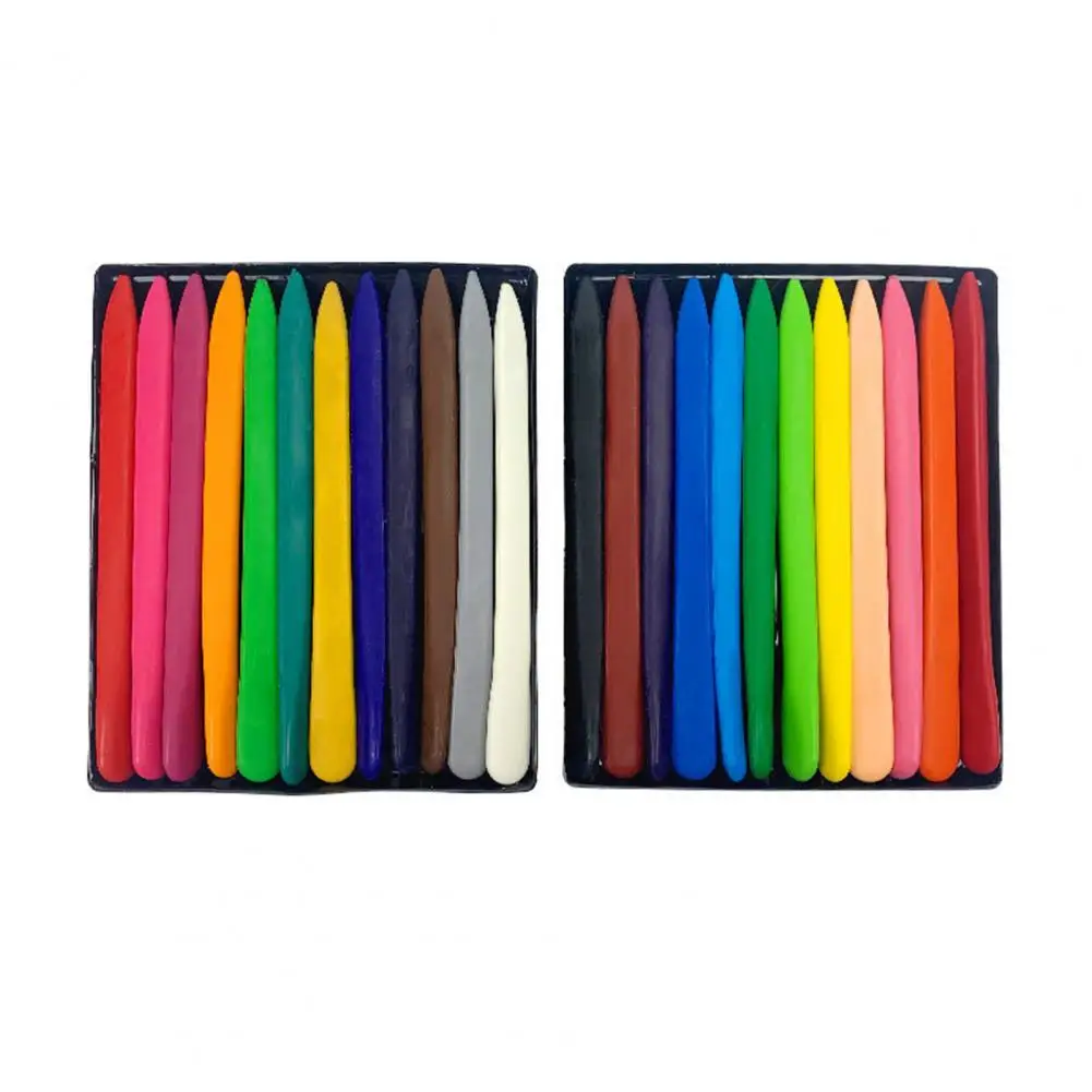 Preschool Crayon Safe Crayons Rich Color Waterproof Preschool Supplies for Kids Ultra-light Mini Sticks Ideal for School colored crayons children painting supplies