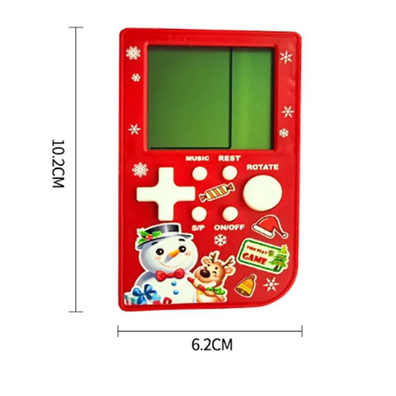 Handheld Game Console Christmas Snowman Model Retro Game Console Portable Game Console