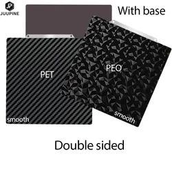 Enhanced Double - Sided Textured PEI Build Plate - 330x330mm Spring Steel Sheet - 330x330mm (PET - PEO With base)