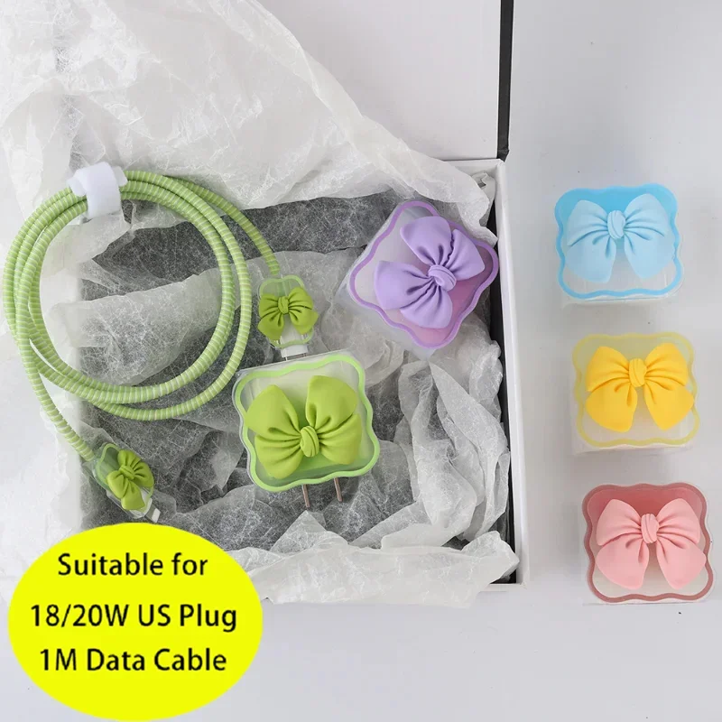 Charger protector cable organiser for iPhone 15 14 11 13 18W 20W charging protection cover data cable management cord winder kit