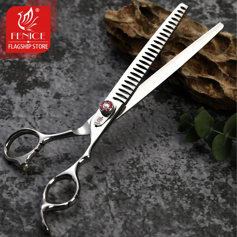Fenice 7.5inch Professional Dog Grooming Scissors Chunker Shears Pet Supplies JP440C Dog Beauty Pet Items Accesories
