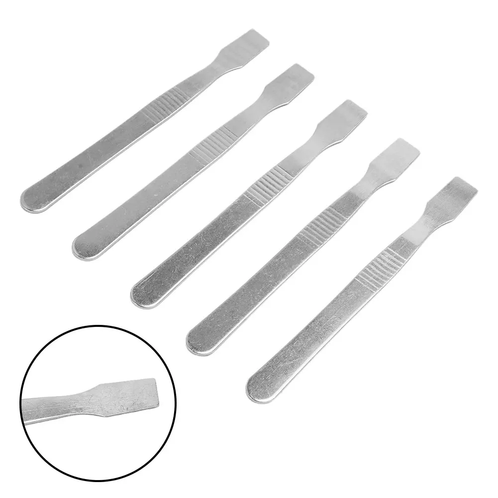 

Spudger Flux Scraper 120*11mm 5Pcs Paste Scraper Solder Paste Scraper Solder Paste Spudger Stainless Steel Phone Repair Tools