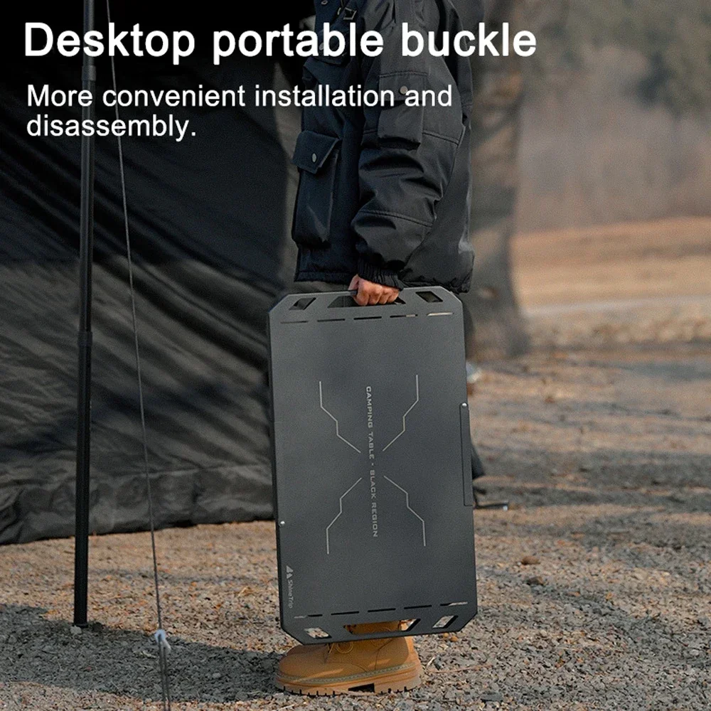 

Portable Outdoor Camping Folding Table Aluminum Alloy Table Picnic Light Weight Barbecue Table For Fishing Hiking Travel BBQ